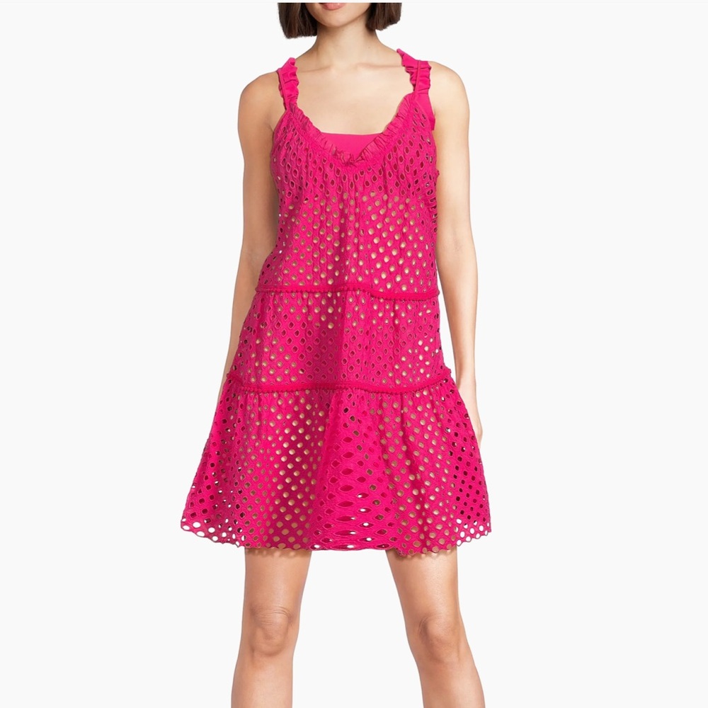 Ramy Brook Marg Cotton Tiered Minidress